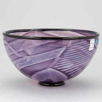 SKÅL, glas, Rolf Sinnemark, Kosta Ateljé, signerad.