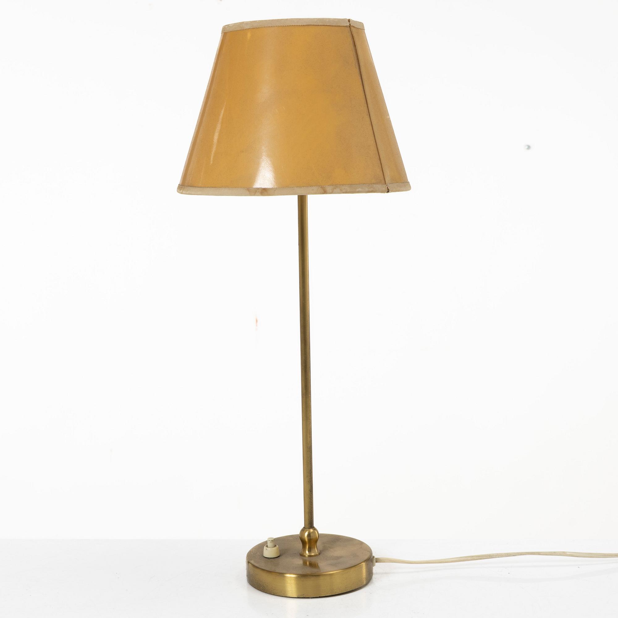 Josef Frank, a brass table lamp, model G2332, Svenskt Tenn.