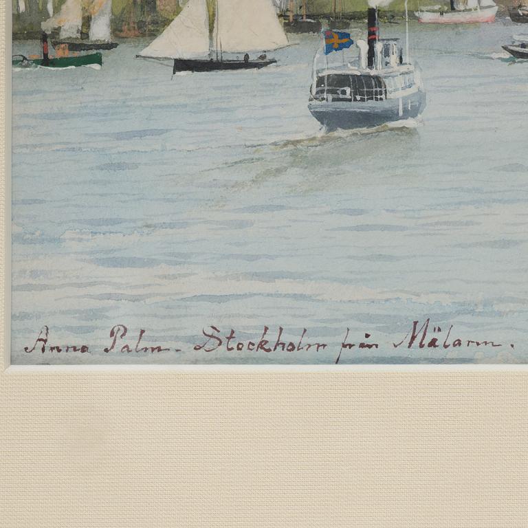 Anna Palm de Rosa, "Stockholm from lake Mälaren".