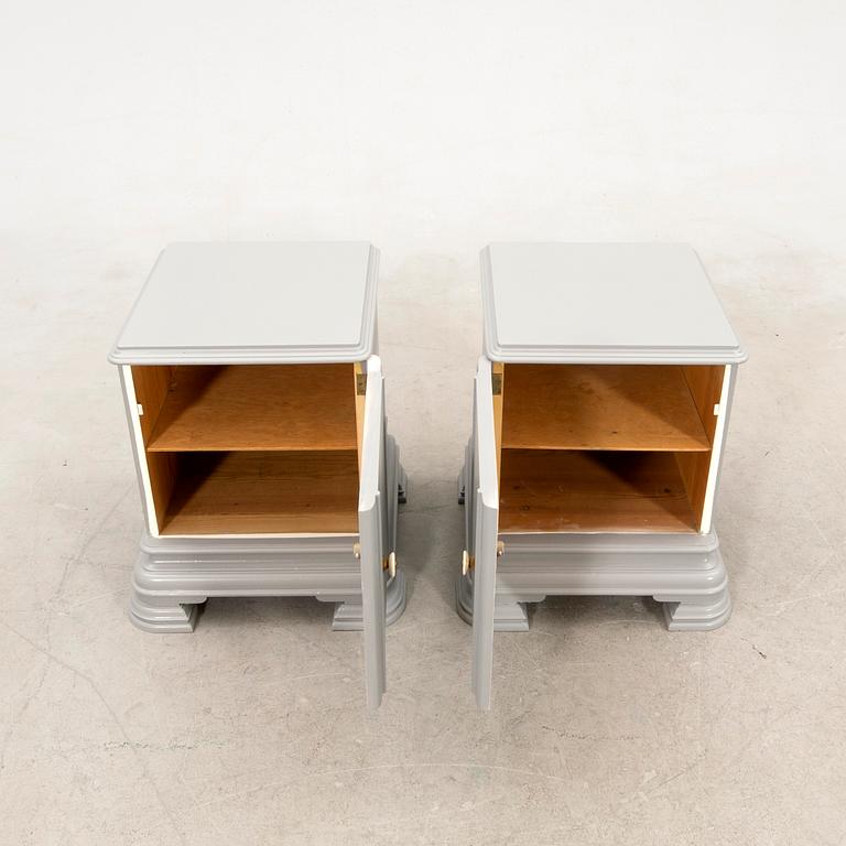 Pair of bedside tables, 1940s.