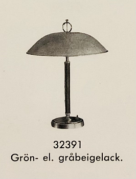 Bertil Brisborg, bordslampa, variant av modellerna "32027" och "32391", Nordiska Kompaniet 1940-50-tal.