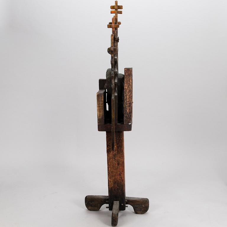 KOSTI AHONEN, sculpture, wood, signed and dated 1971.