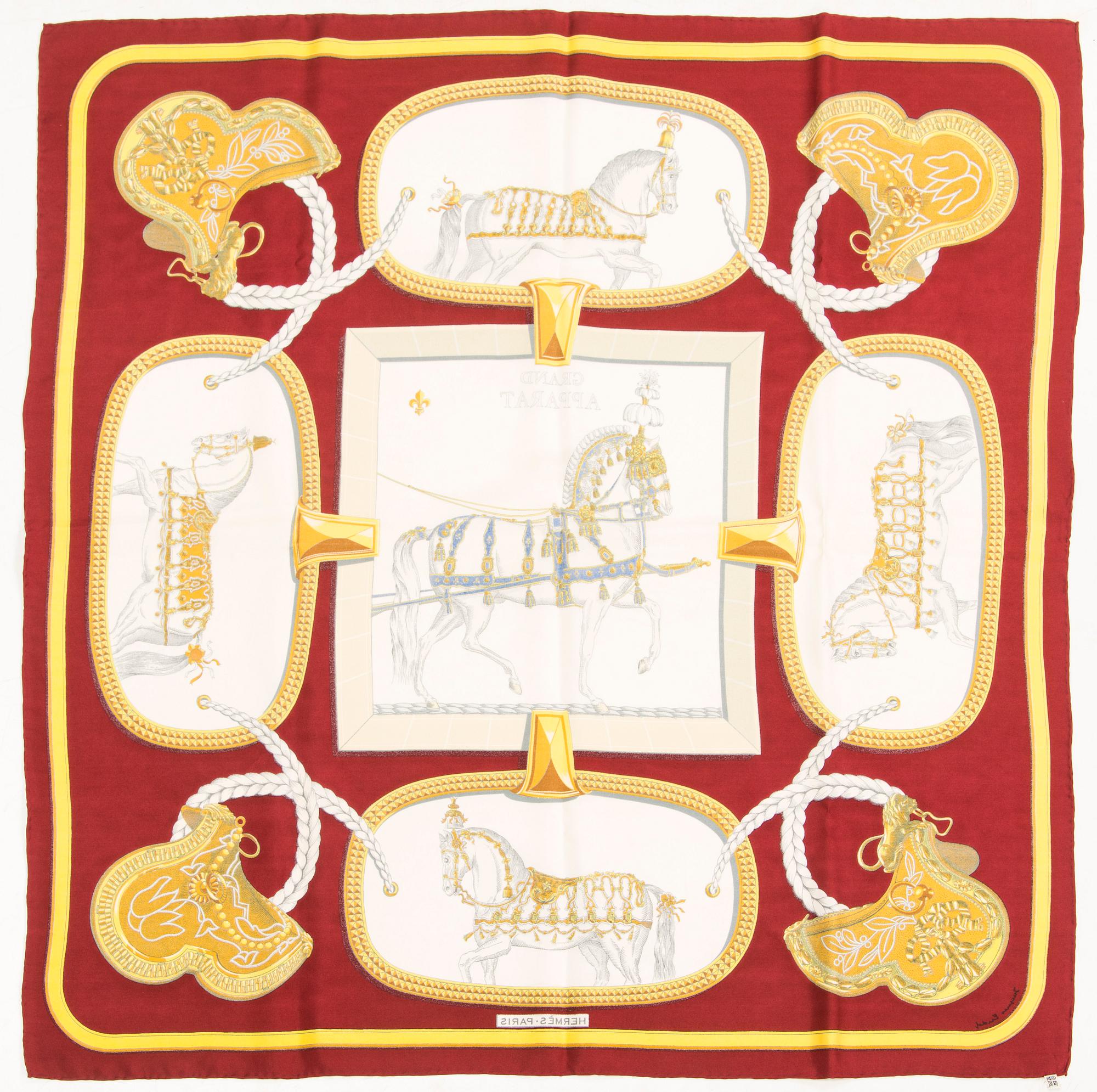 Hermès, scarf, "Grand Apparat".
