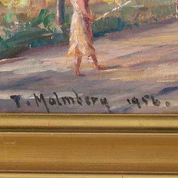TURE MALMBERG,oil on panel, signed and dated 1956.