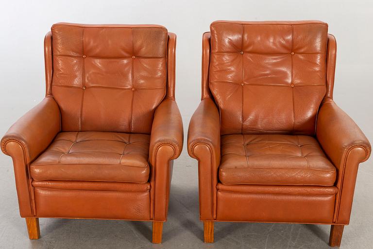 ARNE NORELL, a pair of easy chairs, Arne Norell AB in Aneby, 1960's.