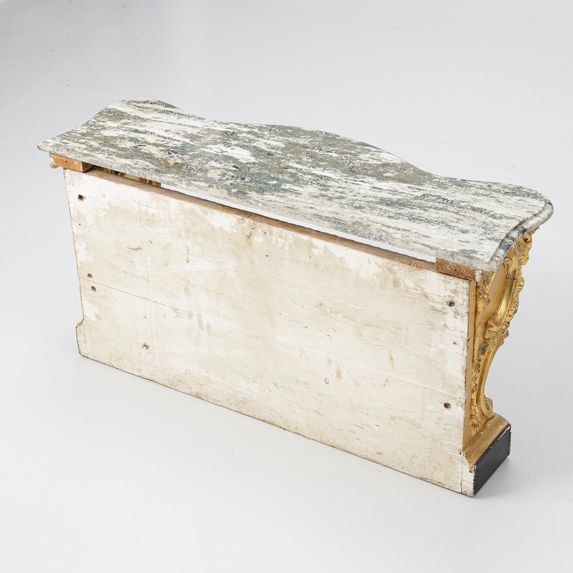 Spegel med konsolbord, 1800-talets slut.