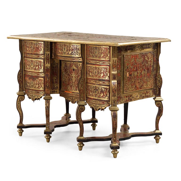 A French Baroque Bureau Mazarin desk, circa 1700, circle of Nicolas Sageot (1666-1731).