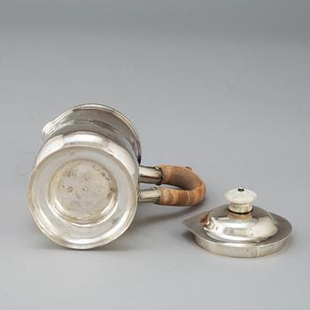 A silver jug by John Langlands, Newcastle, England, 1769.