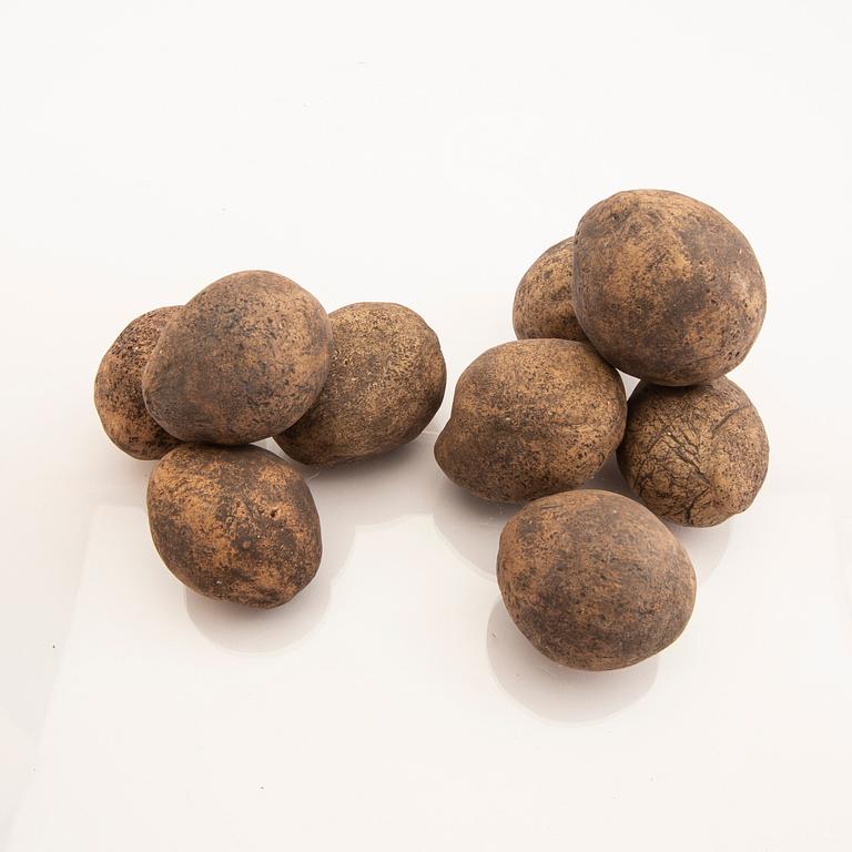 Ingrid Herrlin, a signed earthenware sculpture.