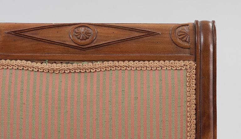 BARNSTOLAR, två stycken. Directoire och Chippendale, 1700/1800-tal.