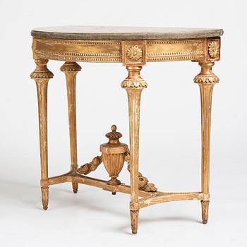 A Gustavian console table.