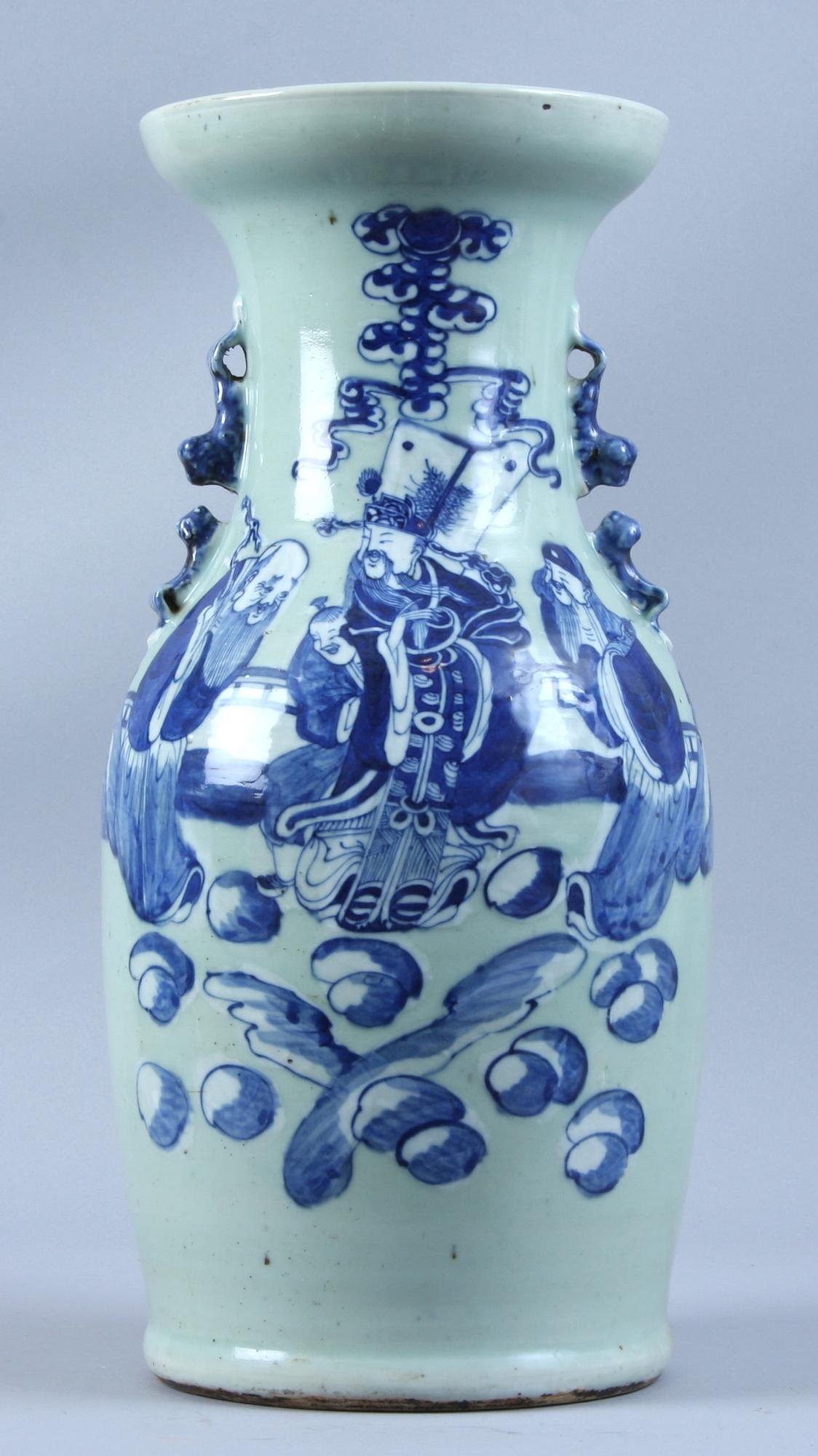 URNA, porslin, Kina. 1800/1900-tal.
