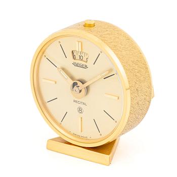 Jaeger-LeCoultre, Recital, travel alarm clock, 75 mm.