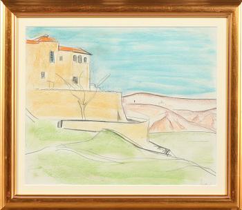 JOHN JON-AND, pastell, signerad.
