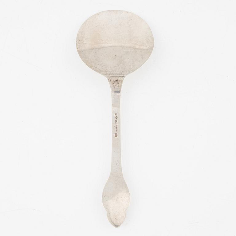 Evald Nielsen, serveringsspade, silver, modellnr 6, Köpenhamn 1920-tal.