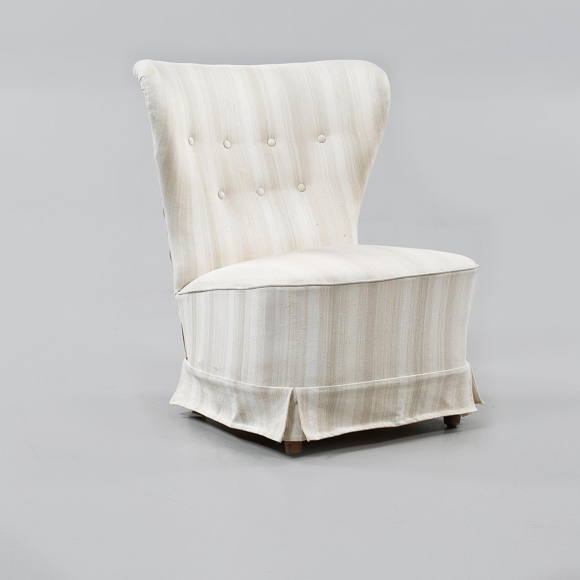 FÅTÖLJ, omkring 1900-talets mitt.