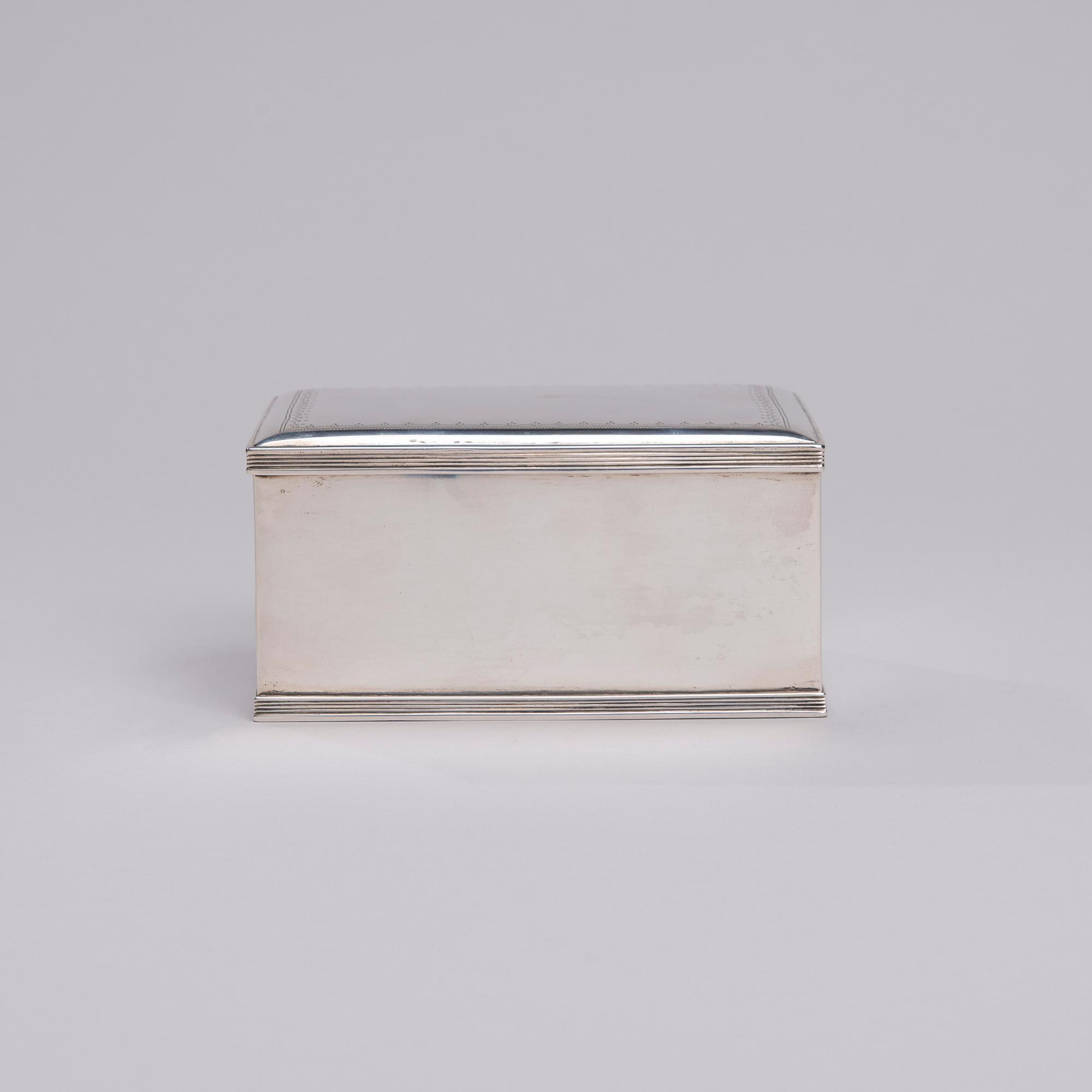 SKRIN, silver, holländska stämplar, 1900-talets början. Vikt 347,4 g.