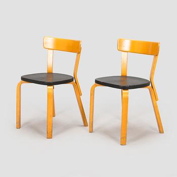 Alvar Aalto, tuoleja, pari, malli 69, Artek, 1960-luku.