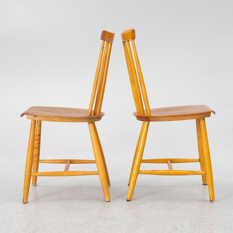 A set of six chairs, 1960's.