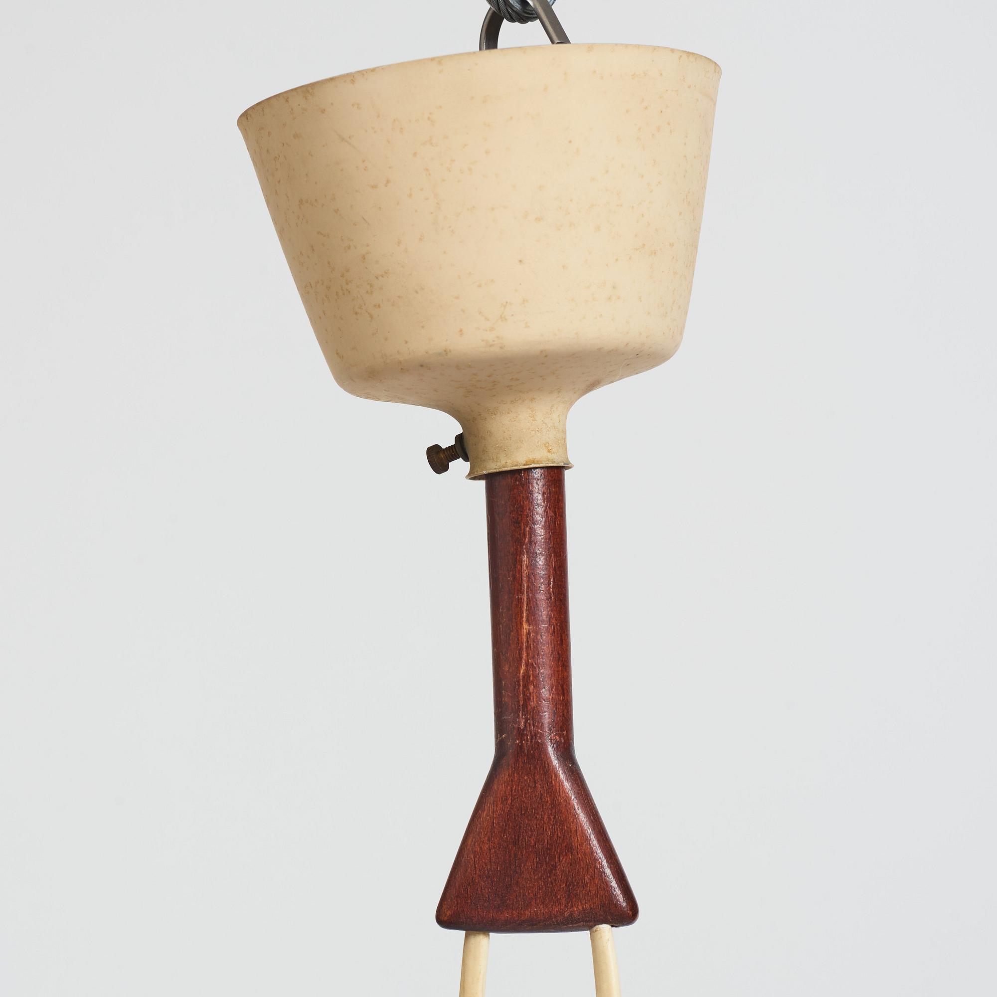 Hans-Agne Jakobsson, taklampa, "S-609" Hans-Agne Jakobsson AB, Åhus, 1950-tal.
