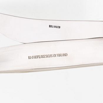 Tapio Wirkkala, a 20-pcs steel set of 'Caravelle' cutlery for Hopeakeskus Oy Finland.