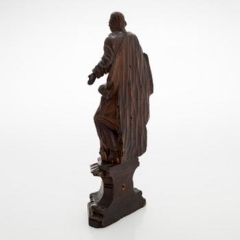 Puuveistos, pyhimys, 1700/1800-luku.