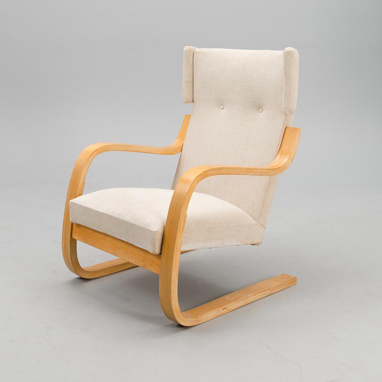 A mid-20th century open armchair model 36/401 for Artek, Finland.