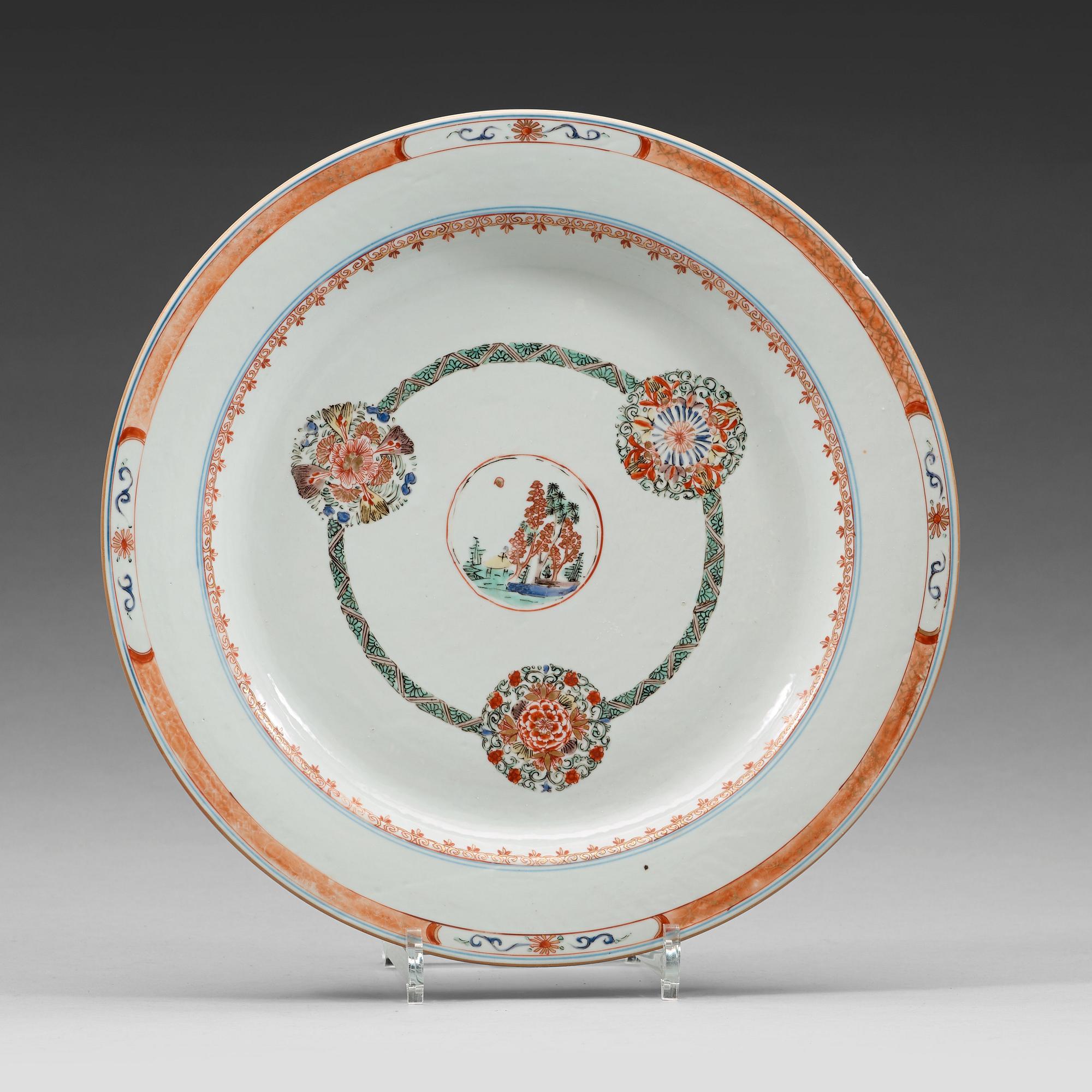 FAT, porslin. Qing dynastin, Kangxi (1662-1722).