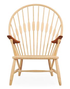 A Hans J Wegner ash and teak 'Peacock chair', by PP Møbler, Denmark.