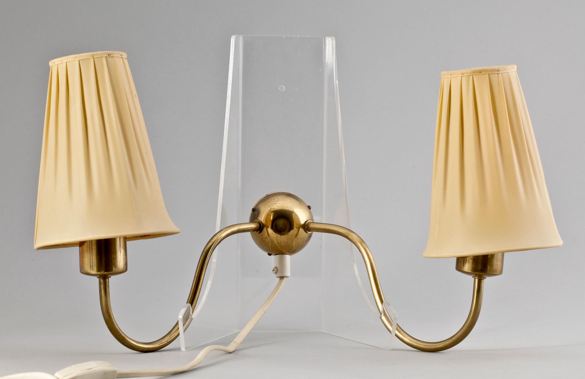 VÄGGLAMPA, mässing, Josef Frank, Firma Svenskt Tenn.