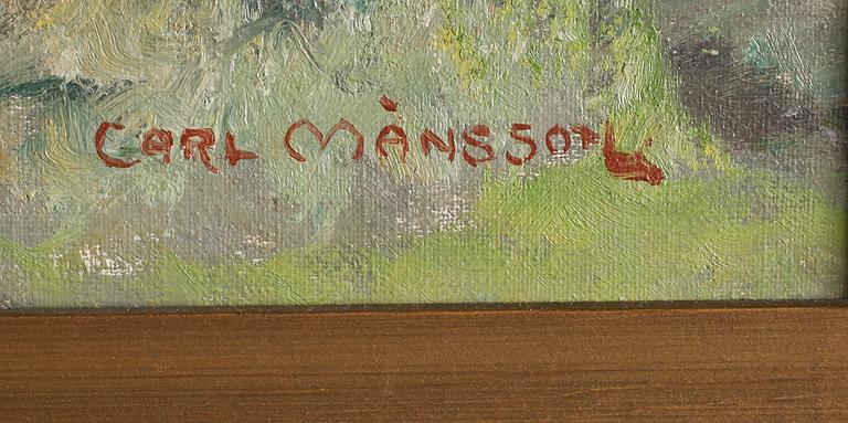 CARL MÅNSSON, olja på duk, signerad.