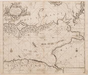 A 1680s copper engraved map by Johannes van Keulen.