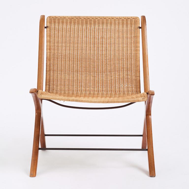 Peter Hvidt & Orla Mølgaard Nielsen, an easy chair,  'model 6103 X-chair', Fritz Hansen, Denmark 1960s.