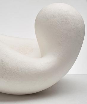 Eva Hild, a white stoneware sculpture, "Bumling" series, Sweden 1999.