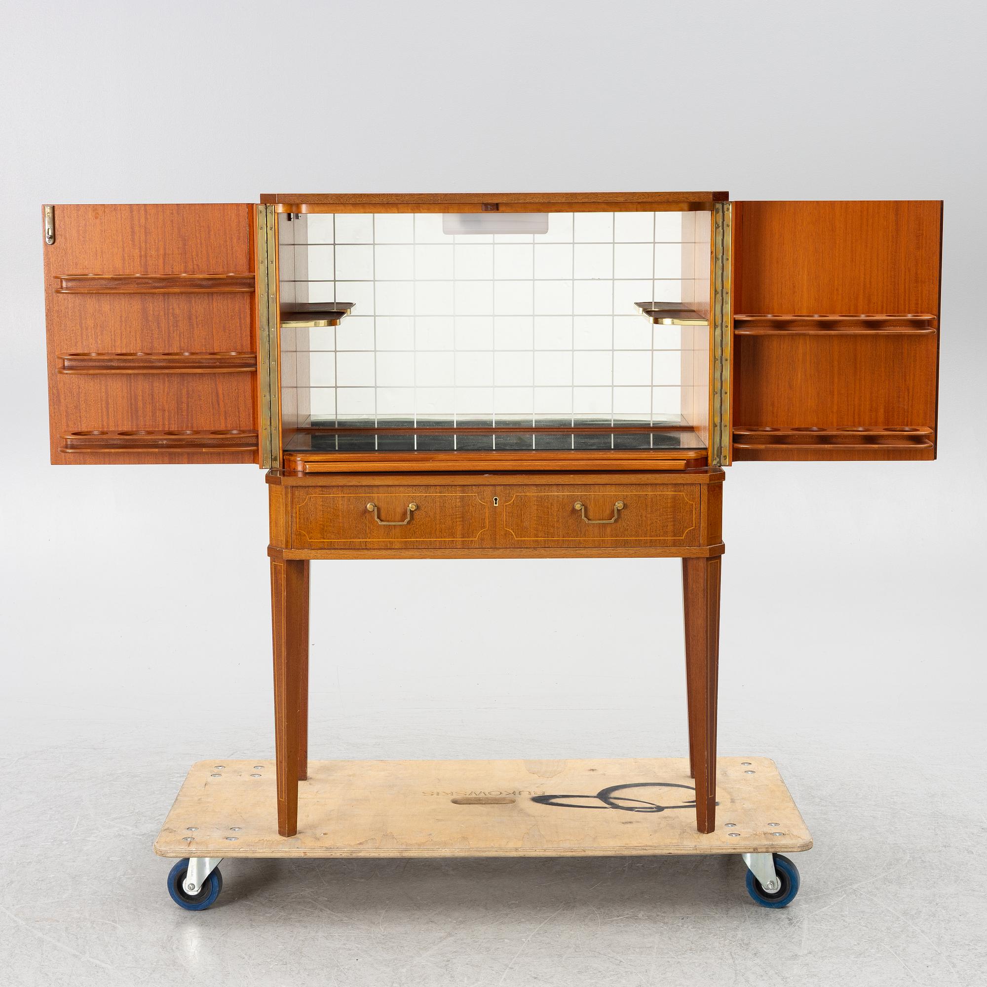 Bar cabinet, mid-20th century.