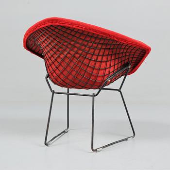 FÅTÖLJ, "Diamond chair" Harry Bertoia. 1900-talets andra hälft.