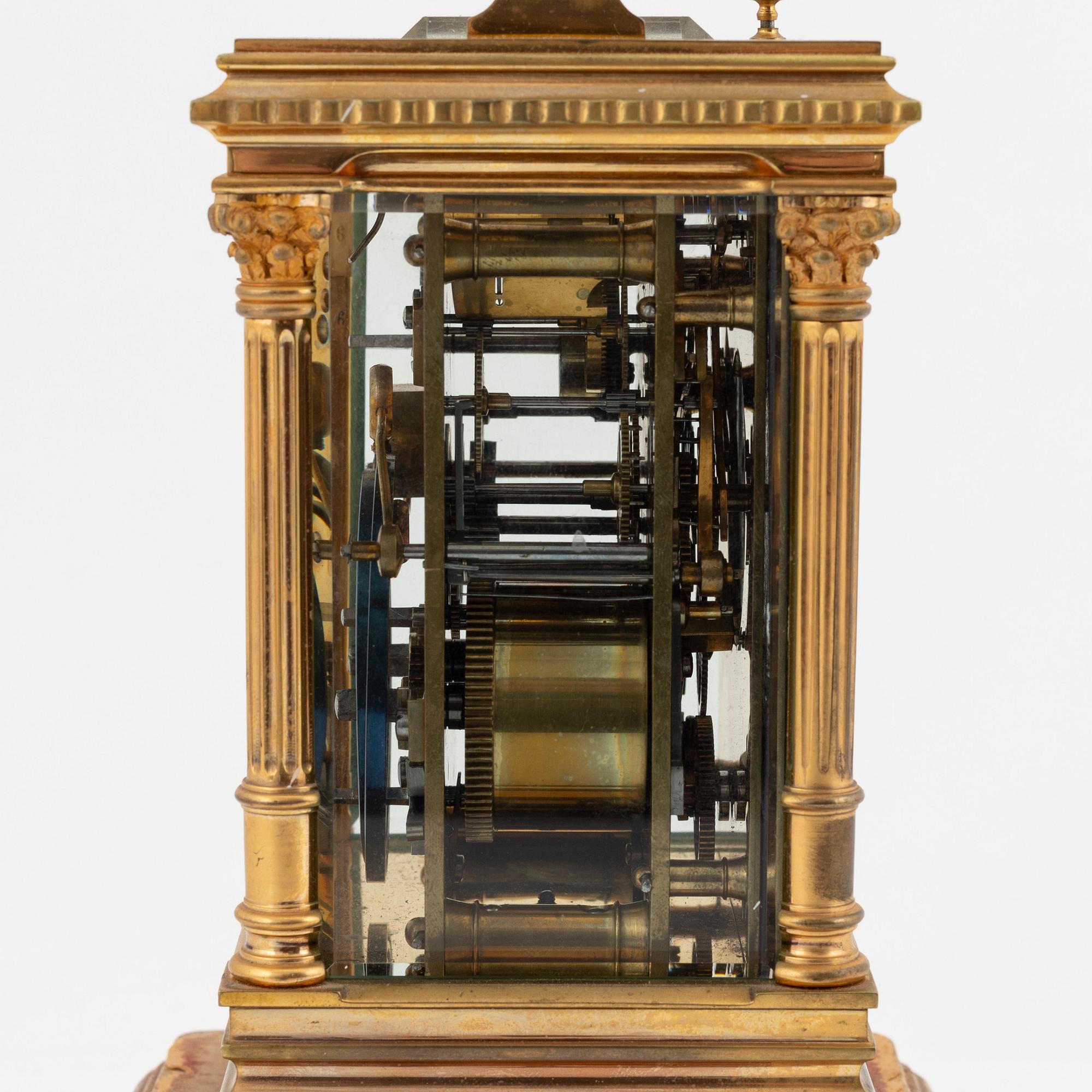 A French carriage clock, early 20th Century.