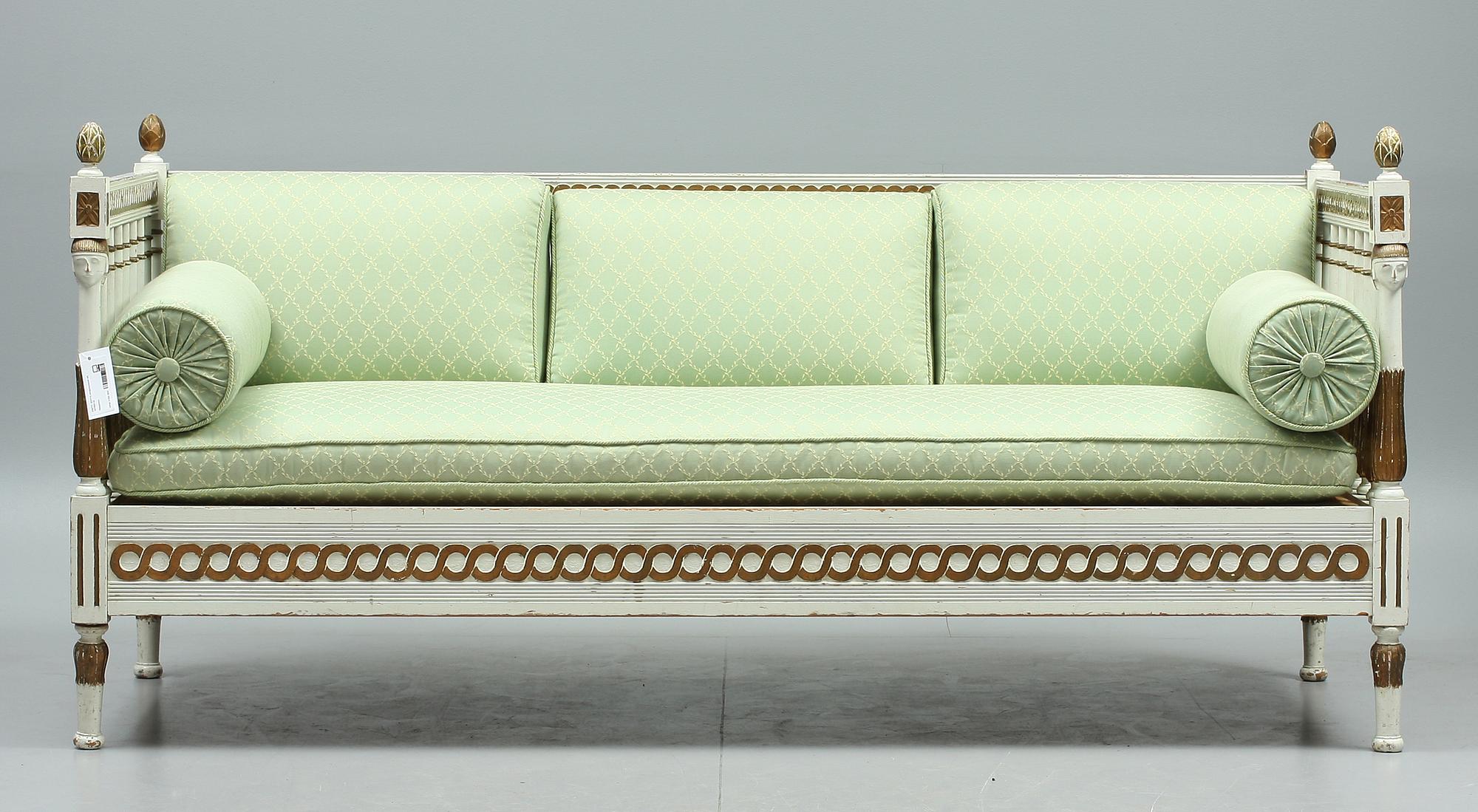 SOFFA, sengustaviansk stil, 18/1900-tal.