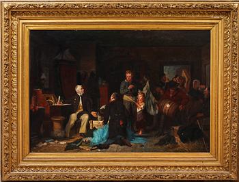 OKÄND KONSTNÄR, olja på duk, möjligen Gillis Hafström.