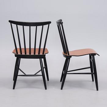 STOLAR, 8 st, nr 447, Kurt Hvitsjö, Lahden Puukalusto Oy, OCH MATBORD, 1960-tal.