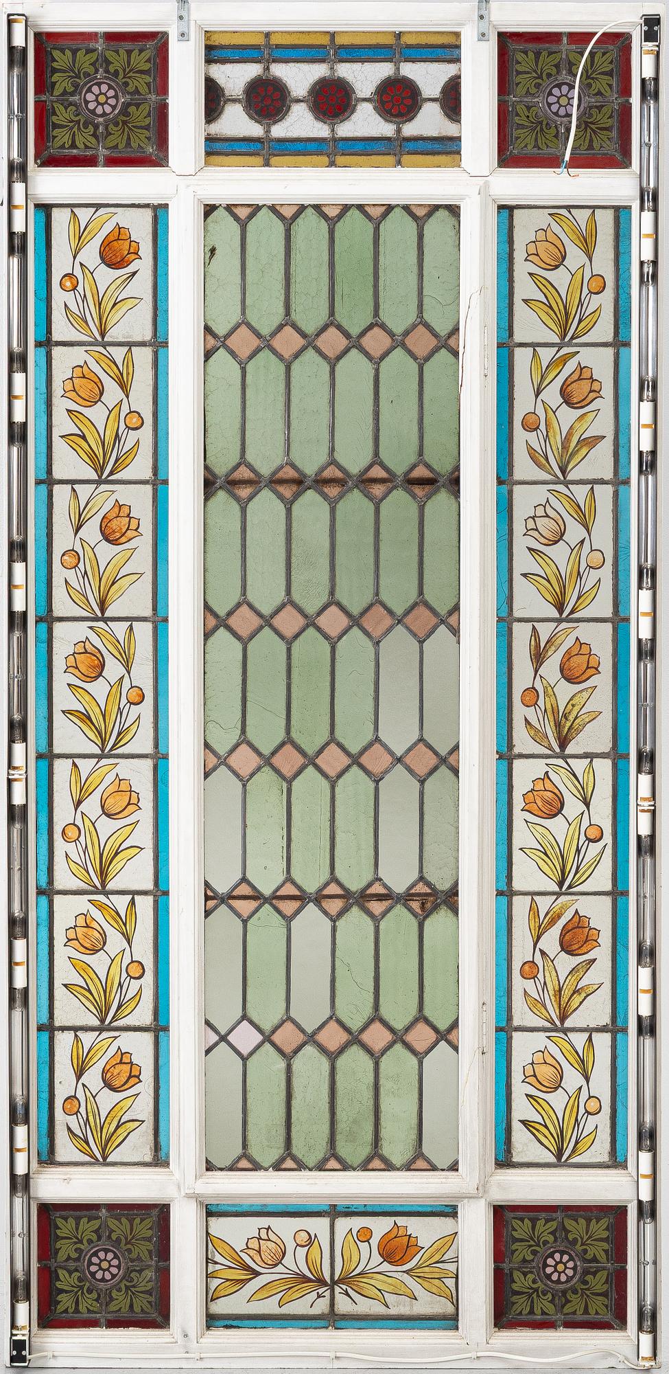 Stained glass window, 18th–20th century.