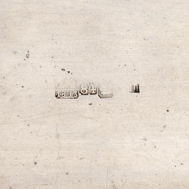 A Russian Silver Niello Snuffbox, Moscow 1893.