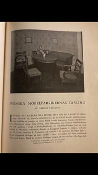 Carl Malmsten, karmstolar, ett par, Swedish Grace, Svenska Möbelfabrikerna Bodafors, 1920-tal.
