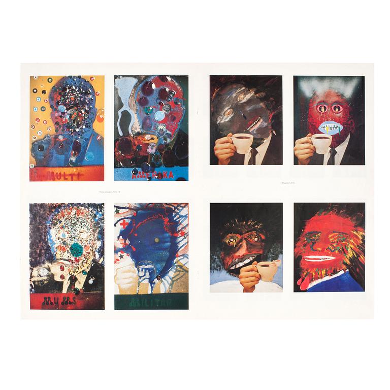 KJARTAN SLETTEMARK, affisch, offset, "Nixon visions" 1971, signerad.