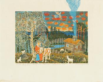 Mårten Andersson, "Gumma med ko".