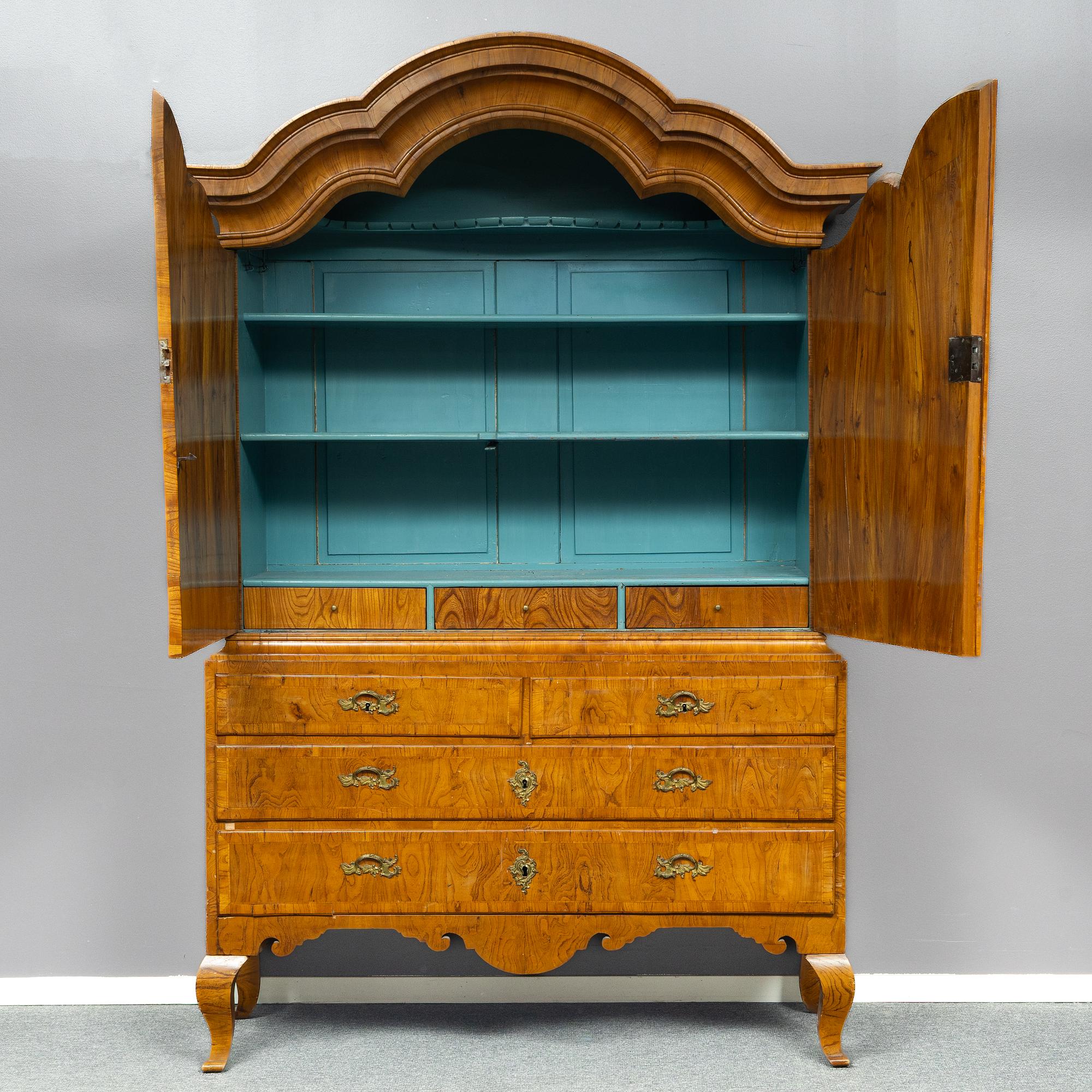 Cabinet, Rococo, Stockholm work, 18th century.