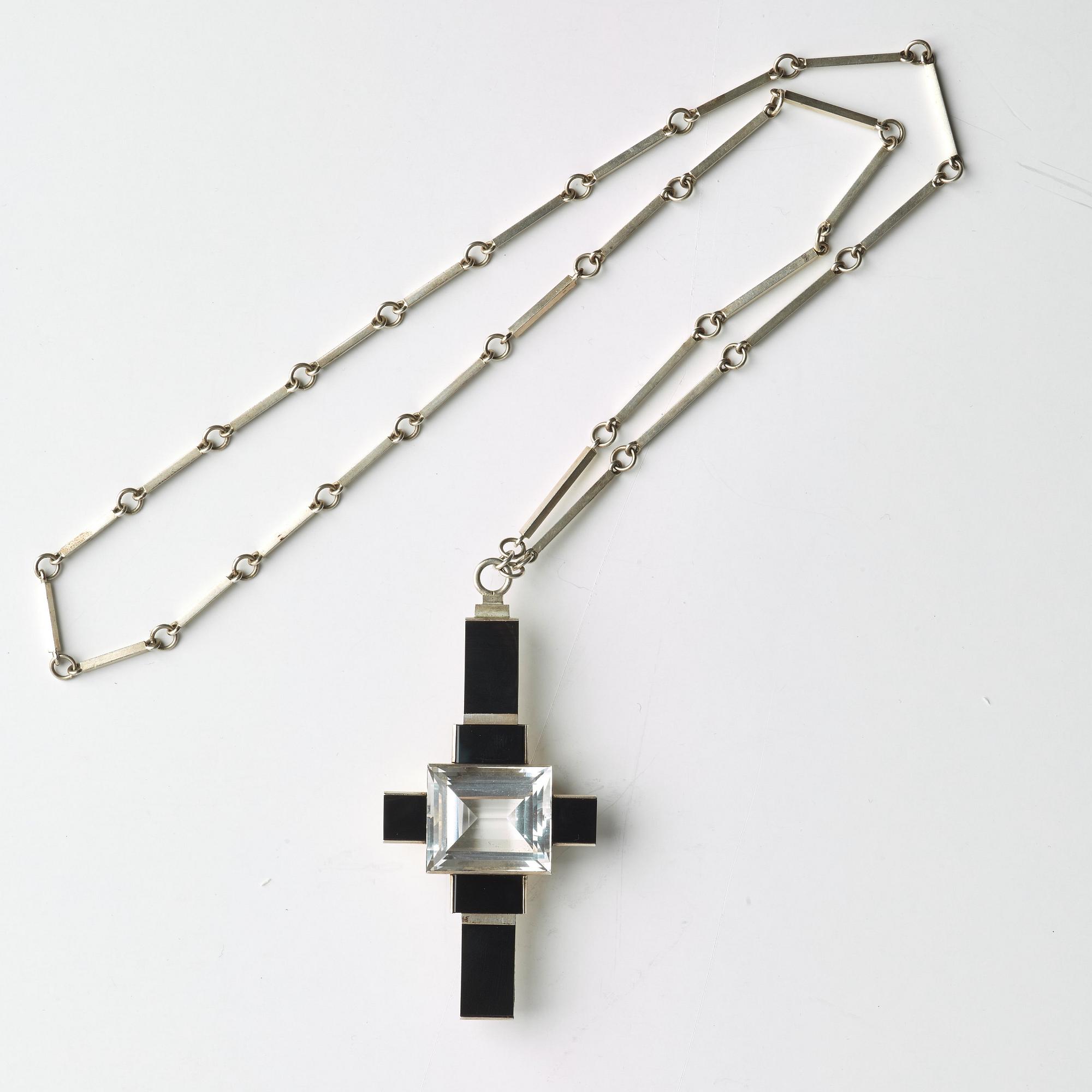 Wiwen Nilsson, hängsmycke, Lund 1937, sterling.
