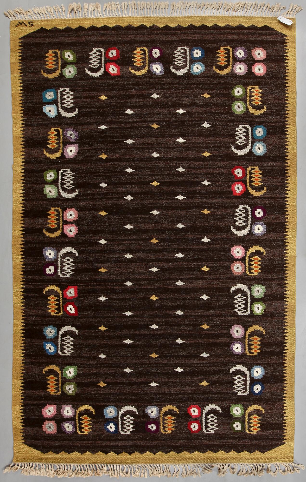 MATTA, rölakan, Sofia Widén, sign SW, omkring 1900-talets mittm, 305 x 187.