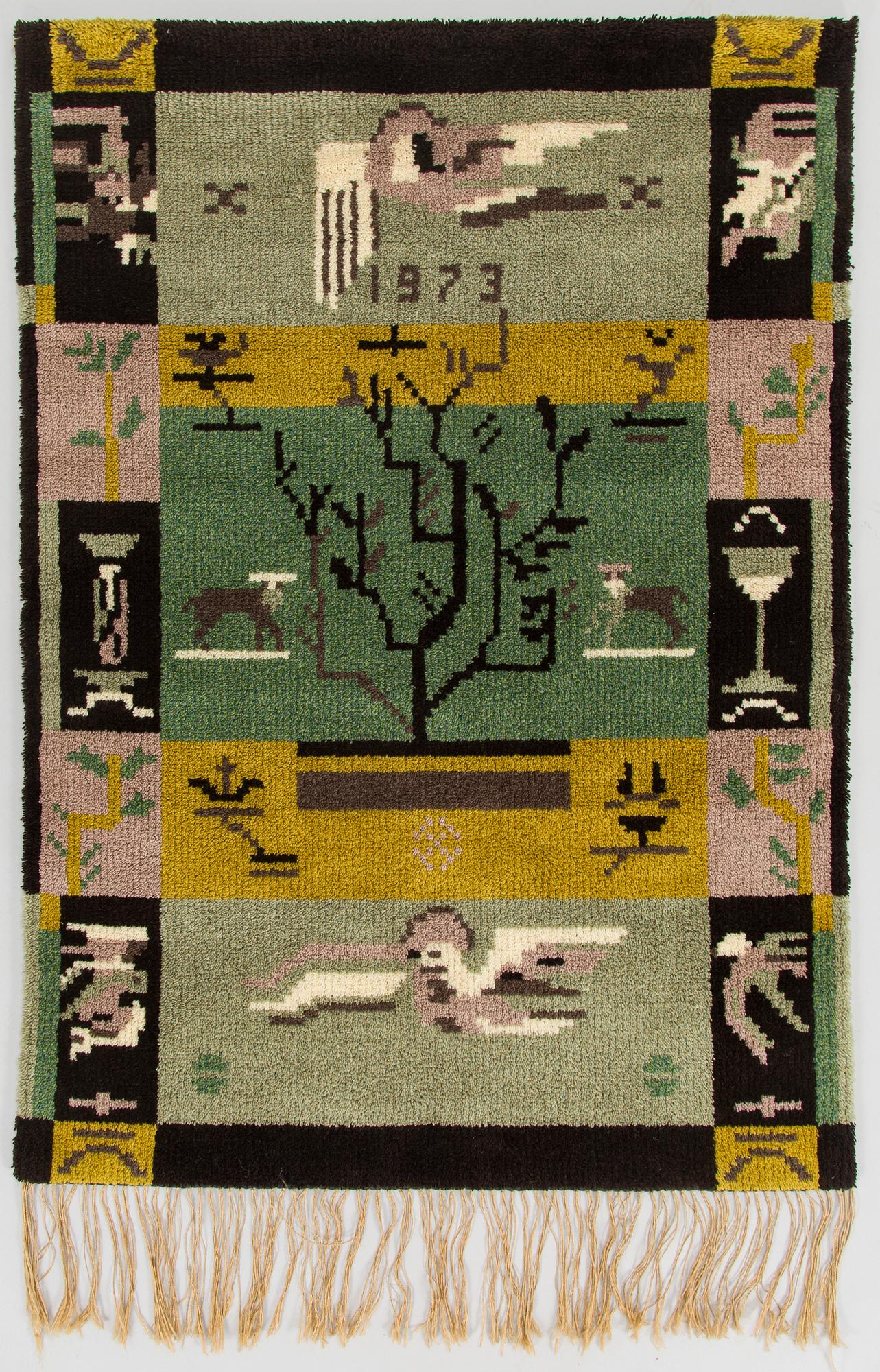 Margareta Ahlstedt-Willandt, rya, modell för Neovius. 153 x 110 cm.