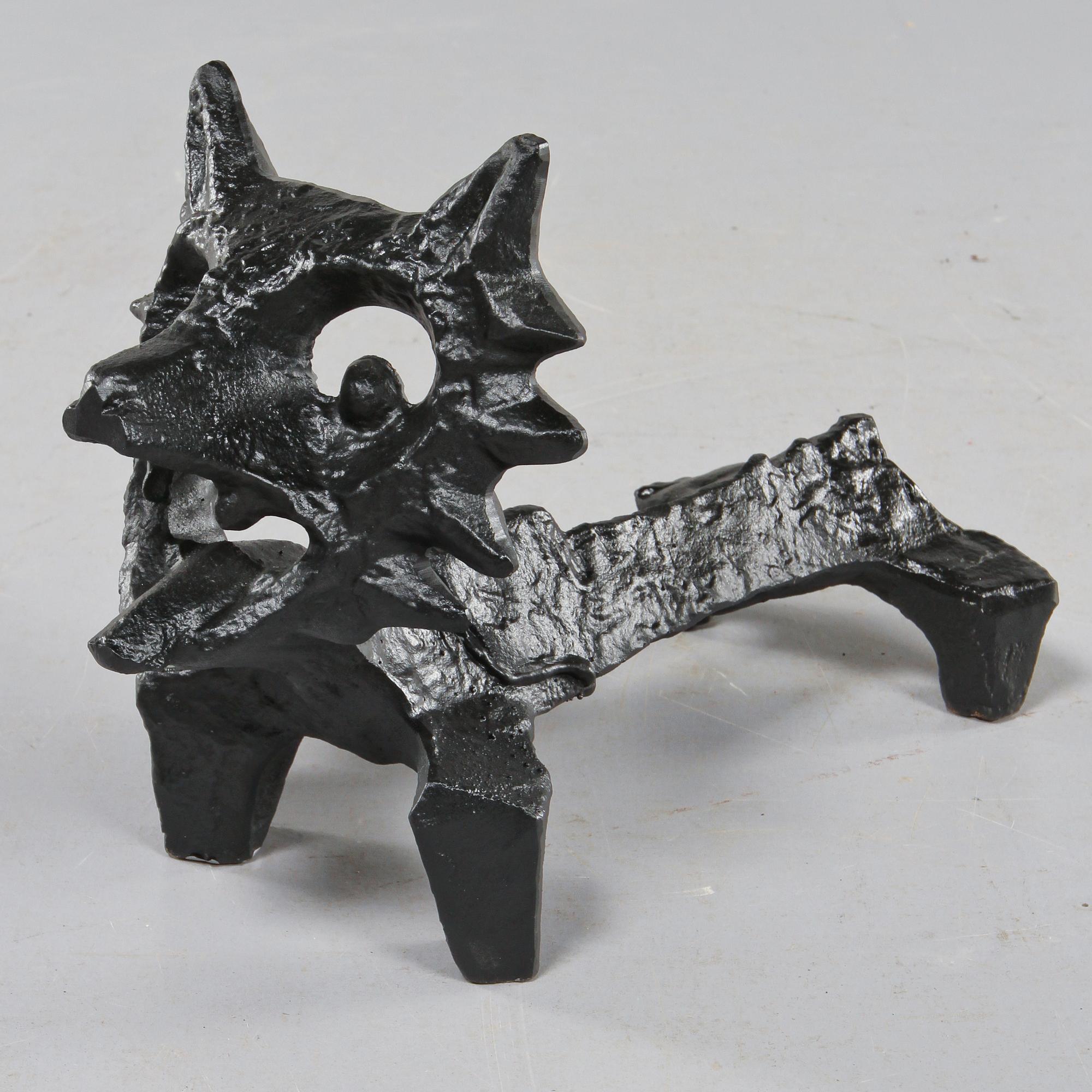 ELDHUND, gjutjärn, "Räven", Olle Hermansson, Husqvarna, 1900-talets andra hälft.